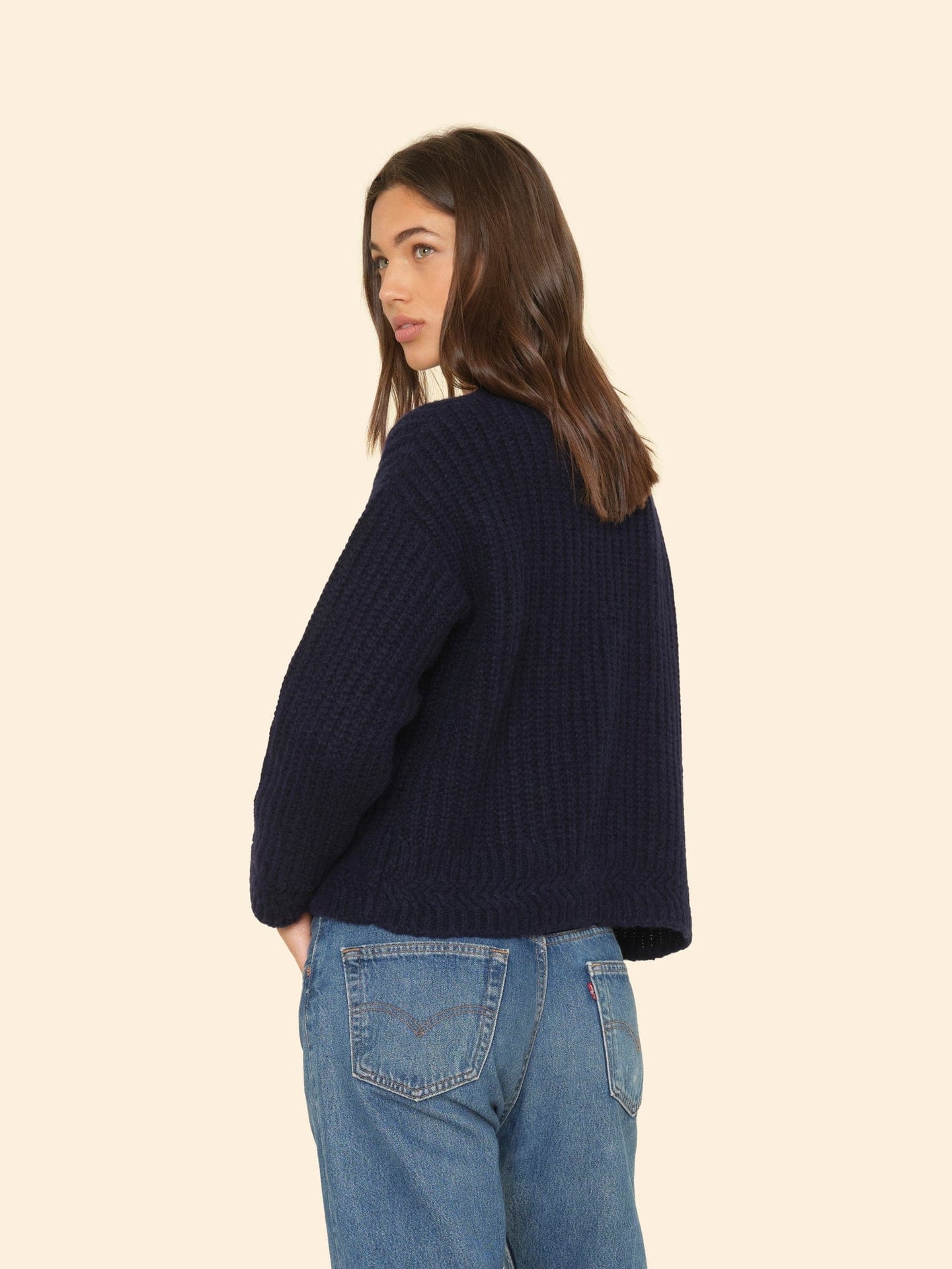 Xirena Sweater Navy Blue Milli Cardigan