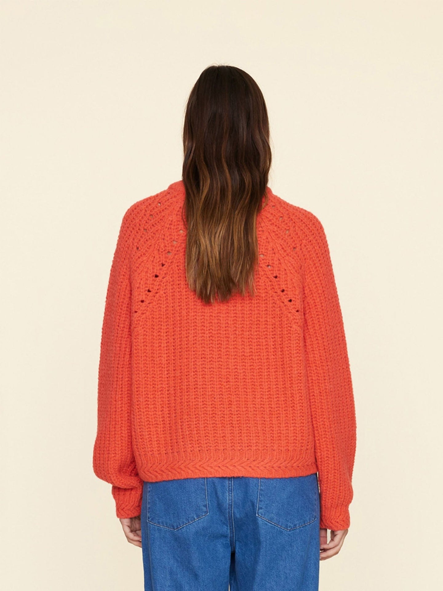 Xirena Sweater Orange Pop Landrey Sweater