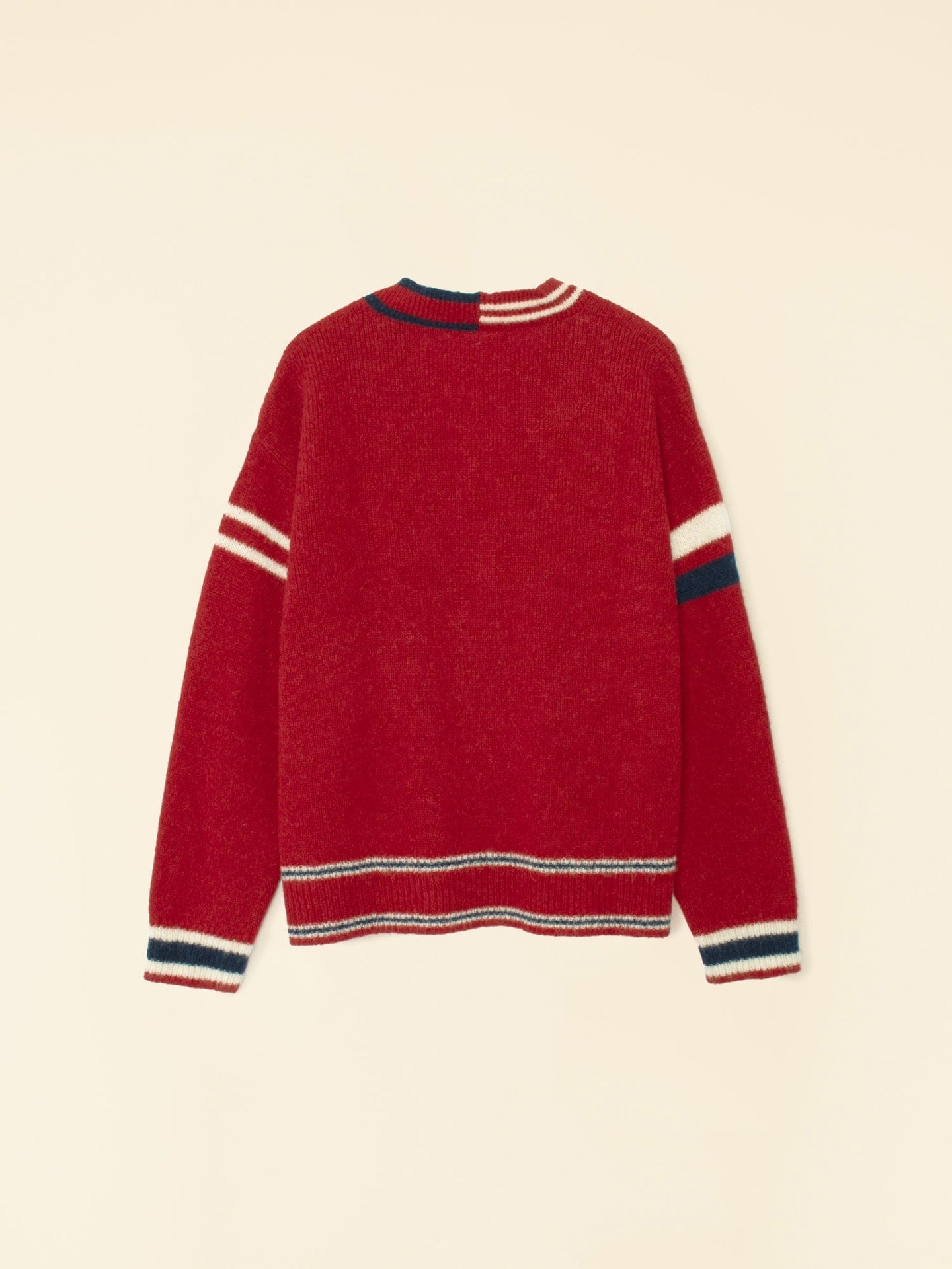 Xirena Sweater Red Blue Carey Cardigan