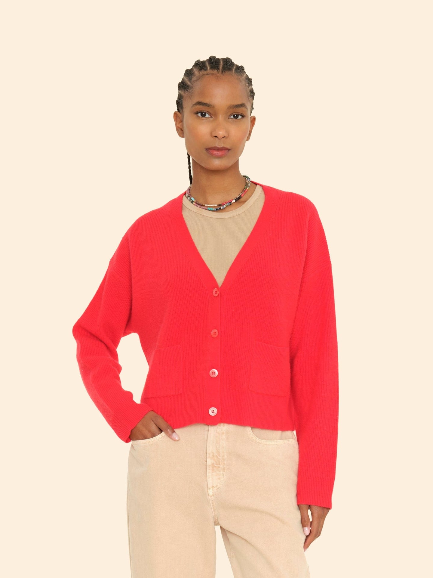 Xirena Sweater Red Robin Trudie Cardigan Red Robin Trudie Cardigan