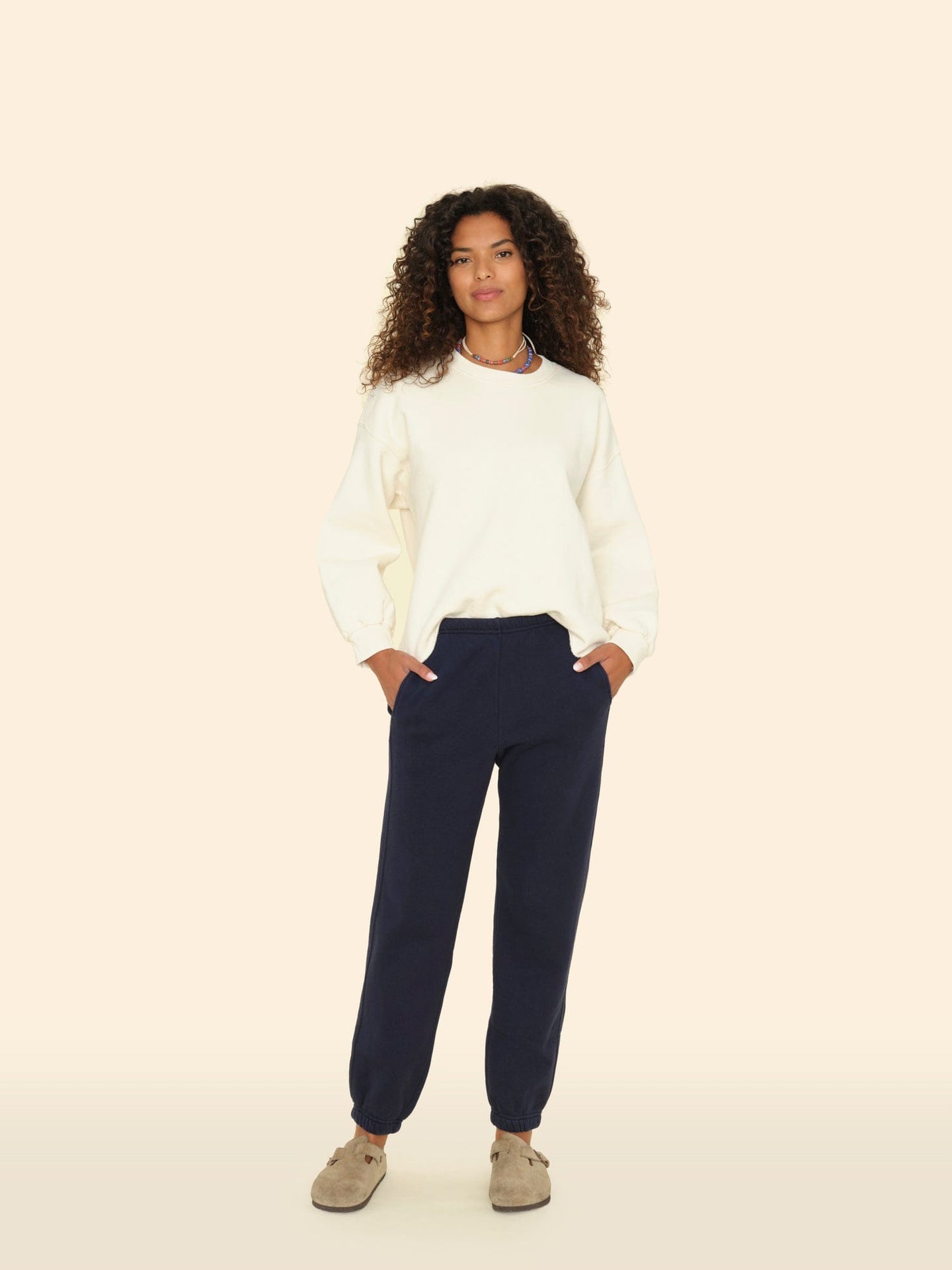 Xirena Sweatpant Navy Davis Sweatpant