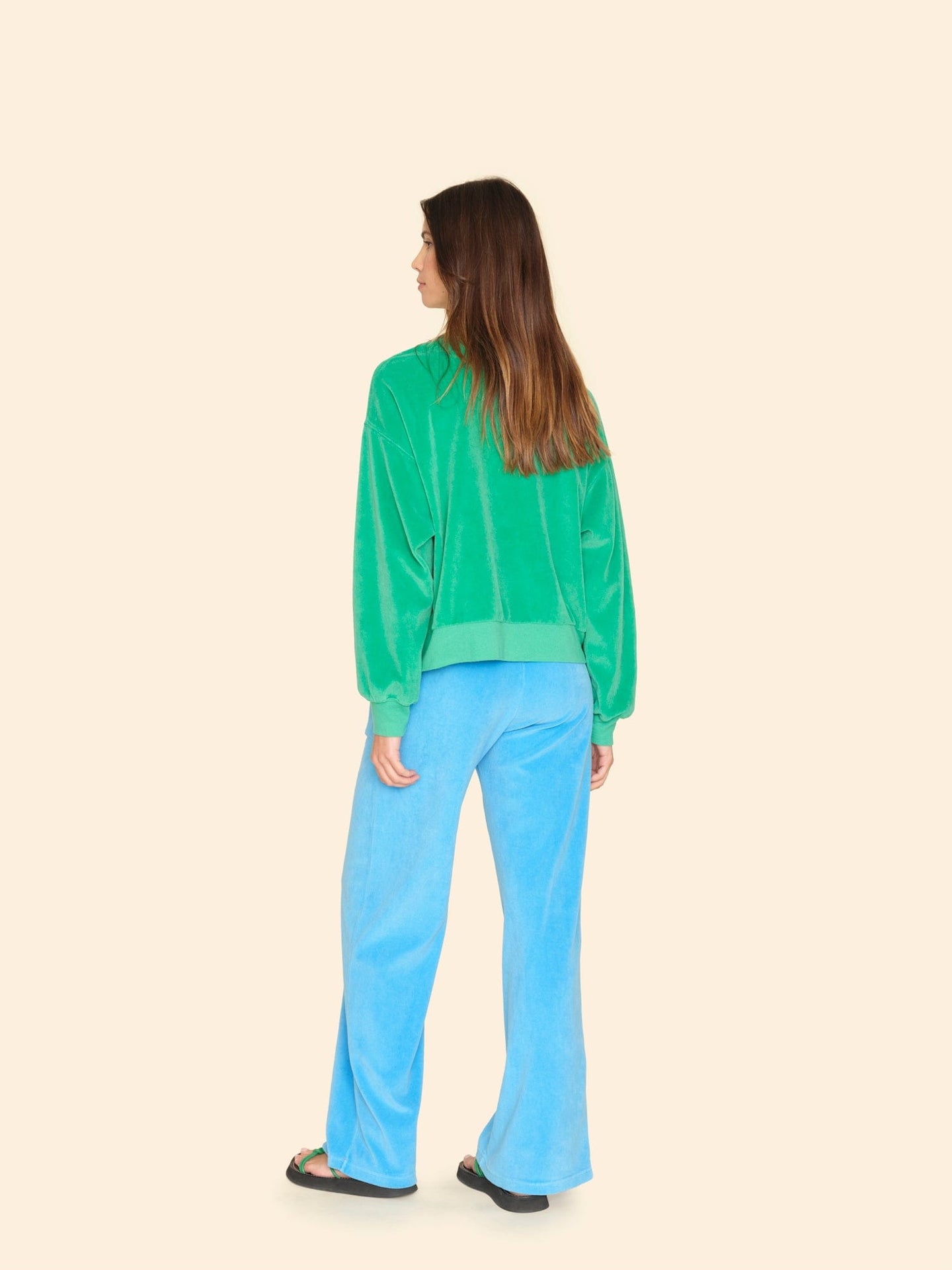 Xirena Sweatpant Pier Blue Mavis Velour Sweatpant Pier Blue Mavis Velour Sweatpant