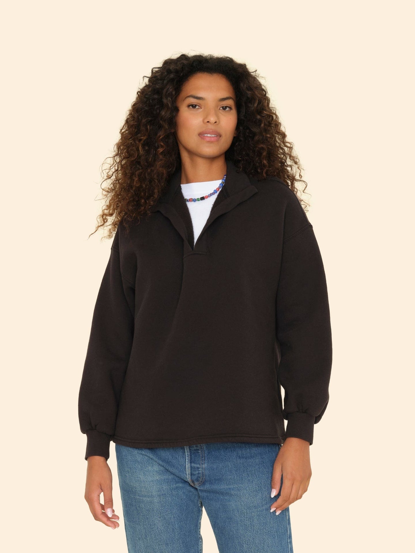 Xirena Sweatshirt Black Reid Sweatshirt