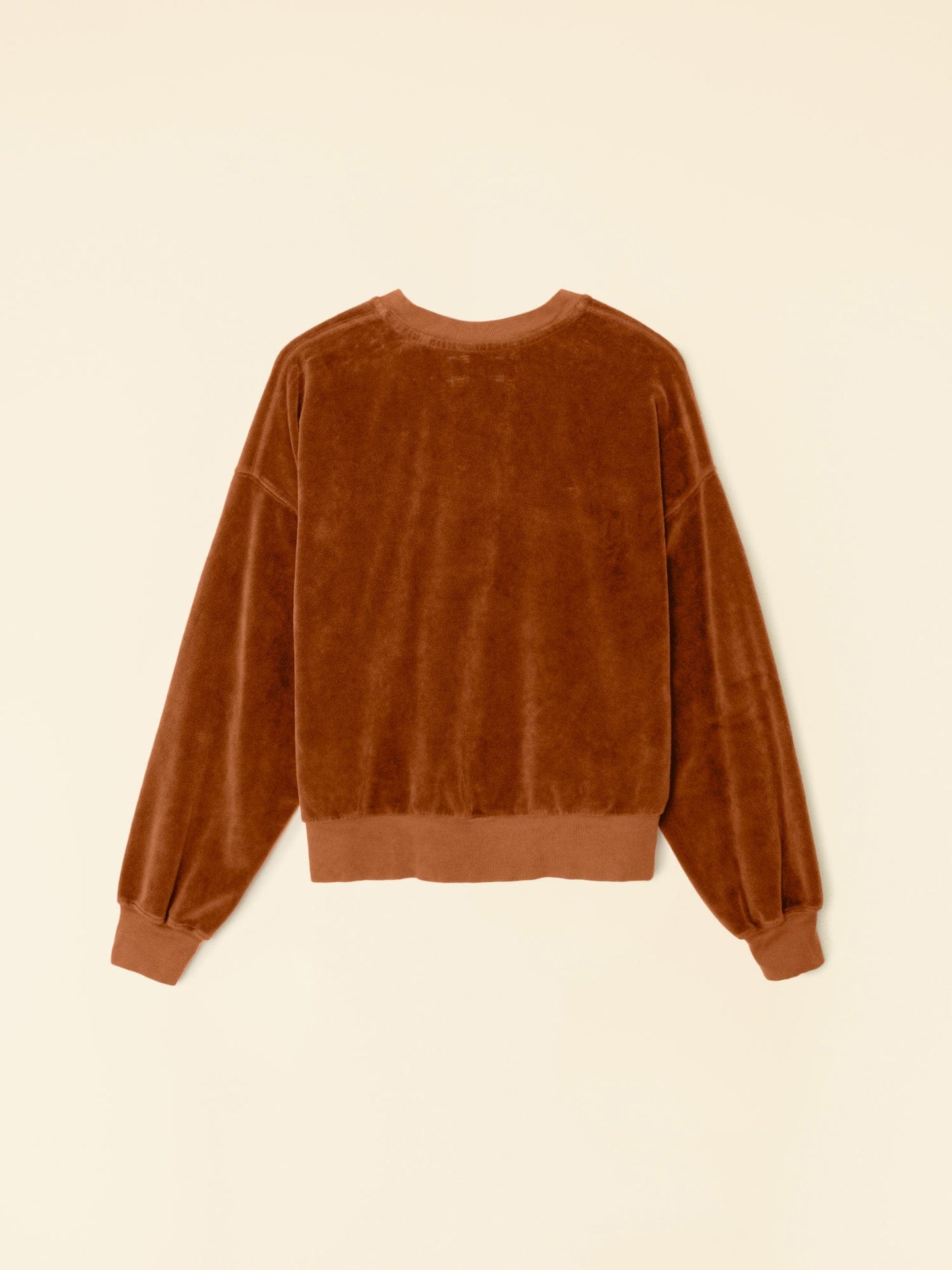 Xirena Sweatshirt Brown Sugar Huxley Velour Sweatshirt