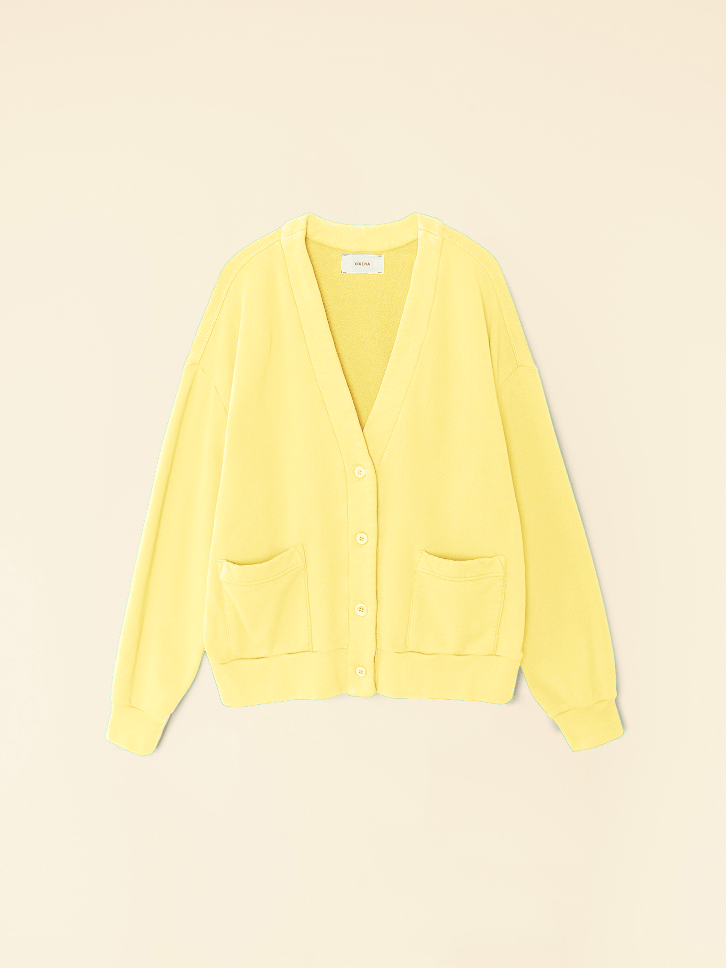 Xirena Sweatshirt Canary Yellow Benny Cardigan Canary Yellow Benny Cardigan