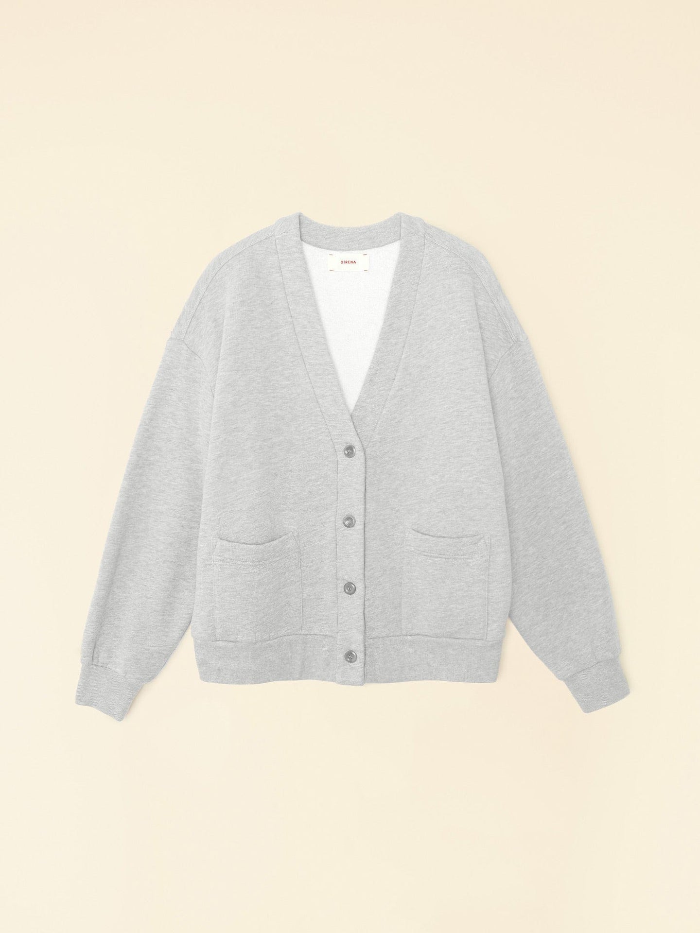 Xirena Sweatshirt Heather Grey Benny Cardigan Heather Grey Benny Cardigan