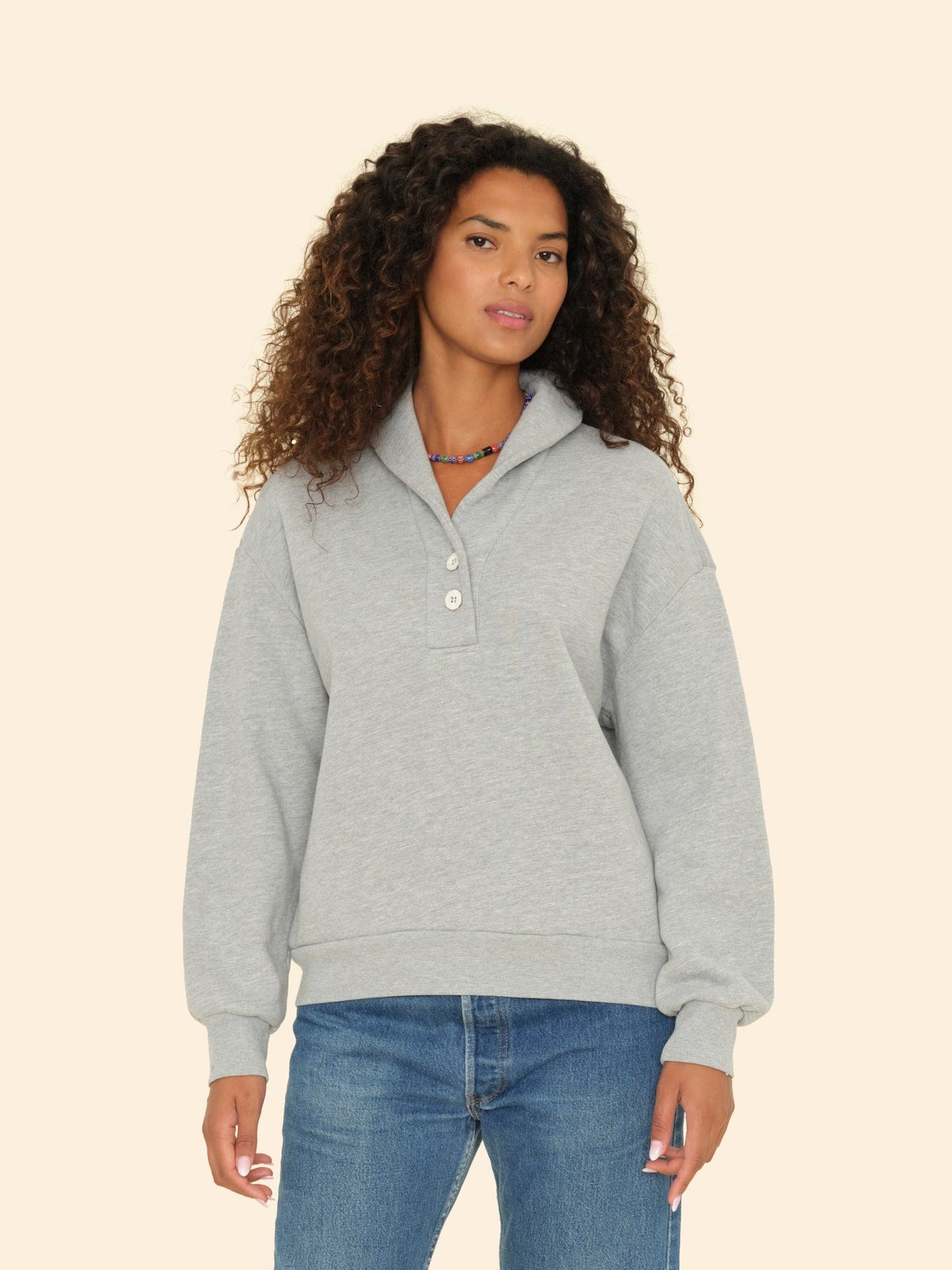 Xirena Sweatshirt Heather Grey Kass Sweatshirt