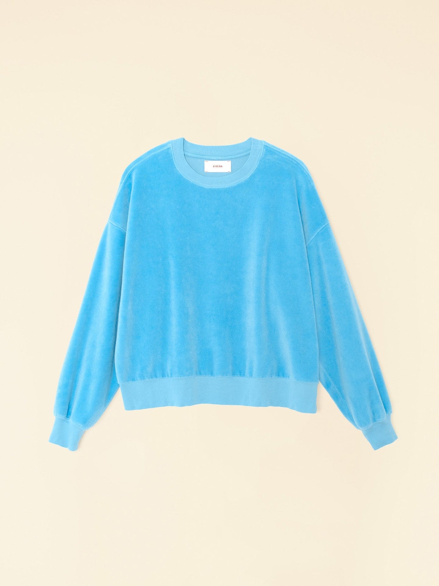 Xirena Sweatshirt Pier Blue Huxley Velour Sweatshirt Pier Blue Huxley Velour Sweatshirt