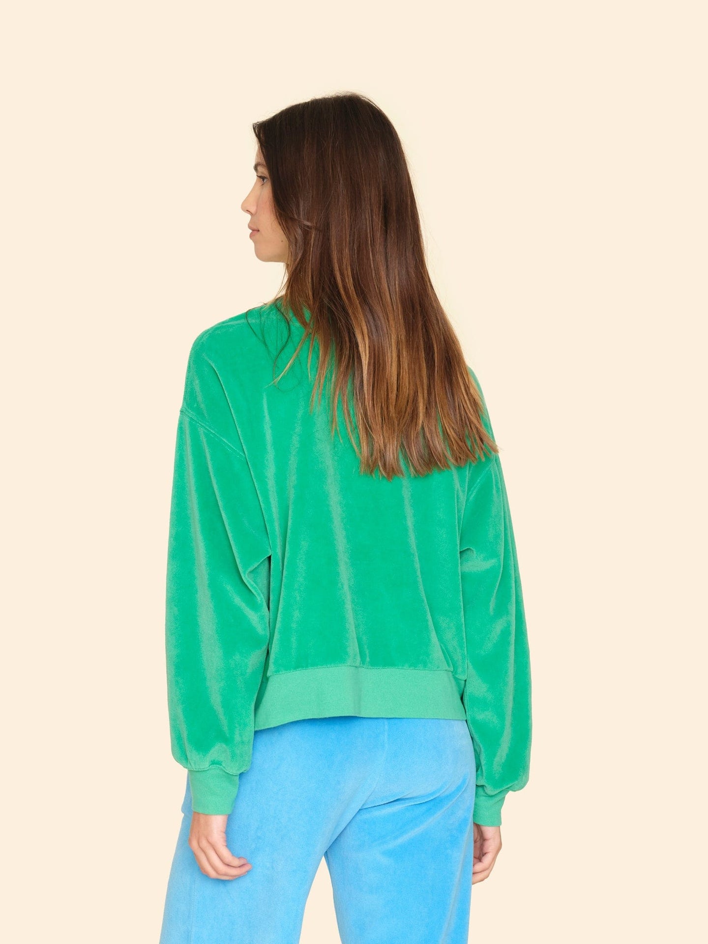 Xirena Sweatshirt Rolling Green Huxley Velour Sweatshirt Rolling Green Huxley Velour Sweatshirt