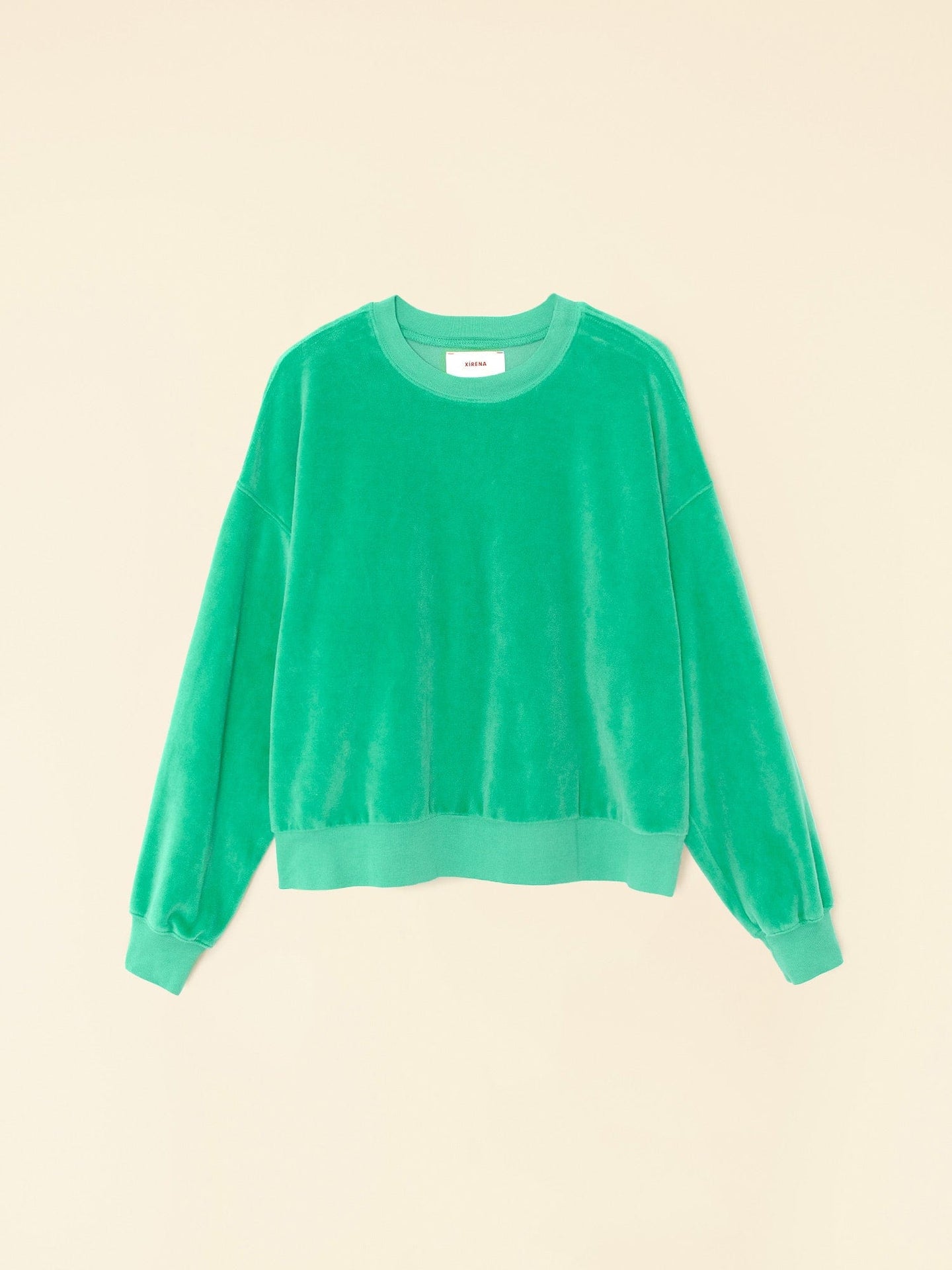 Xirena Sweatshirt Rolling Green Huxley Velour Sweatshirt Rolling Green Huxley Velour Sweatshirt