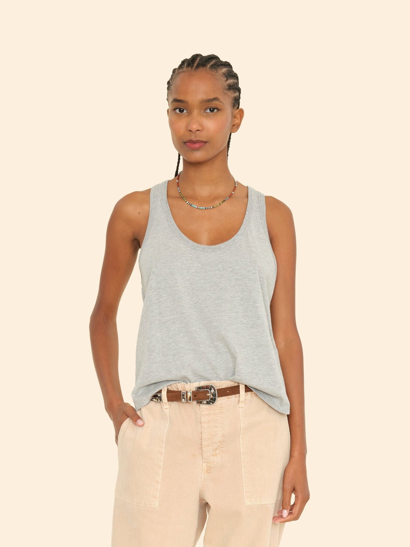 Xirena Tee Heather Grey Jett Tank Heather Grey Jett Tank