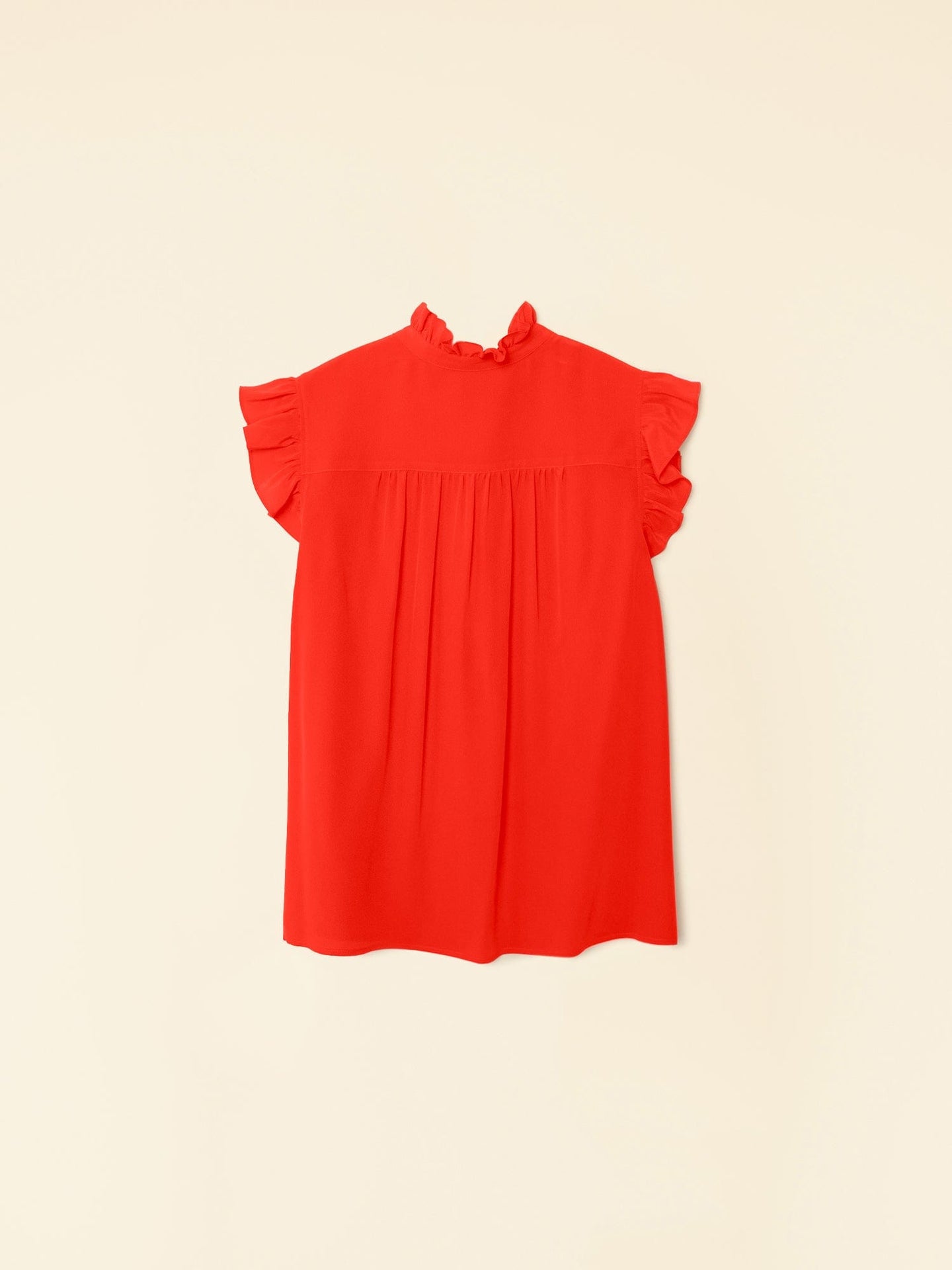 Xirena Top Flame Scarlet Brenna Silk Top