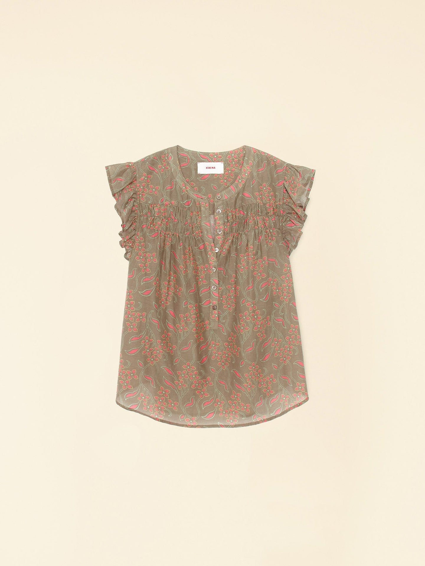 Xirena Top Olive Coral Bria Top Olive Coral Bria Top