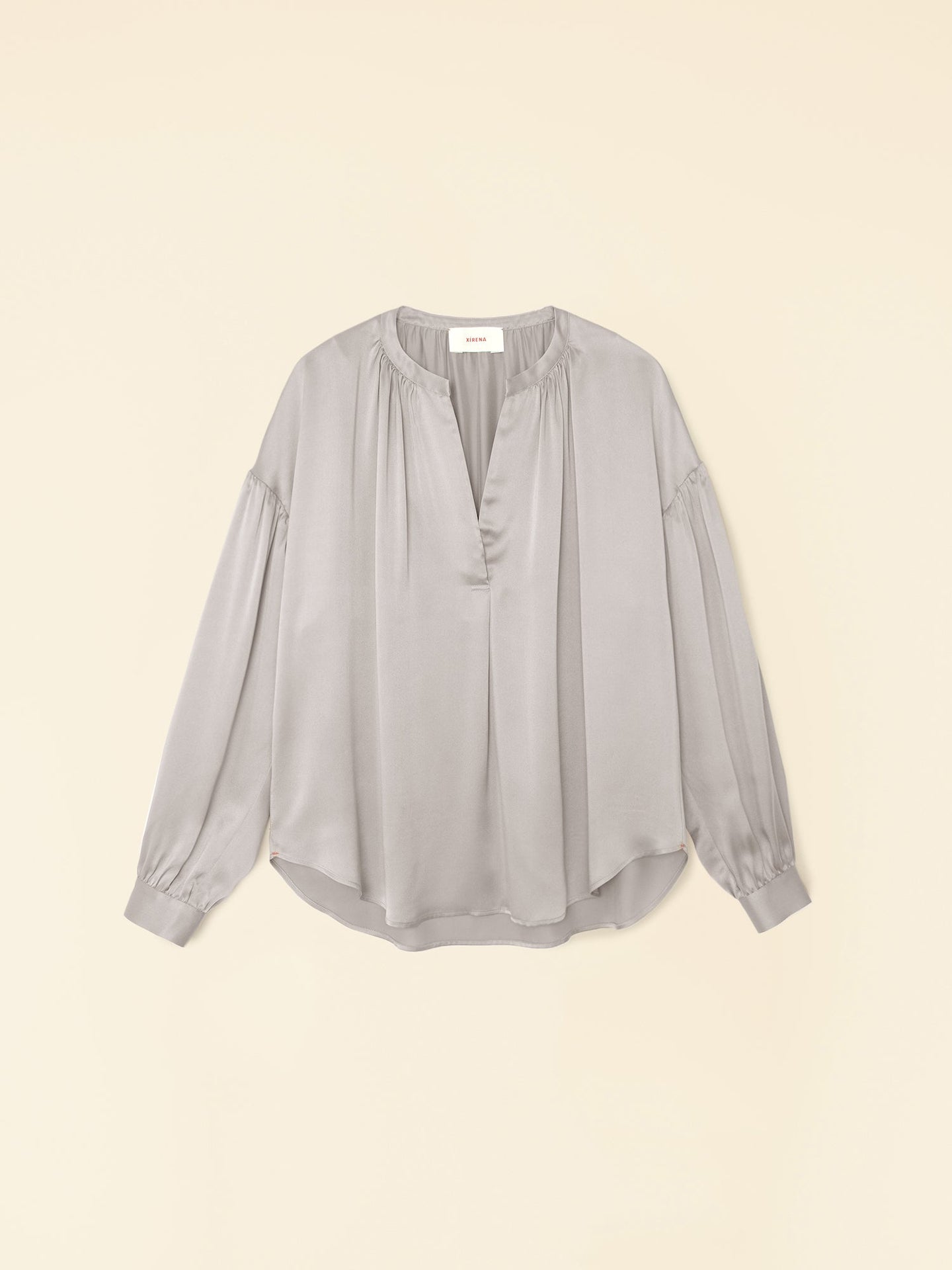 Xirena Top Pebble Grey Mayson Top