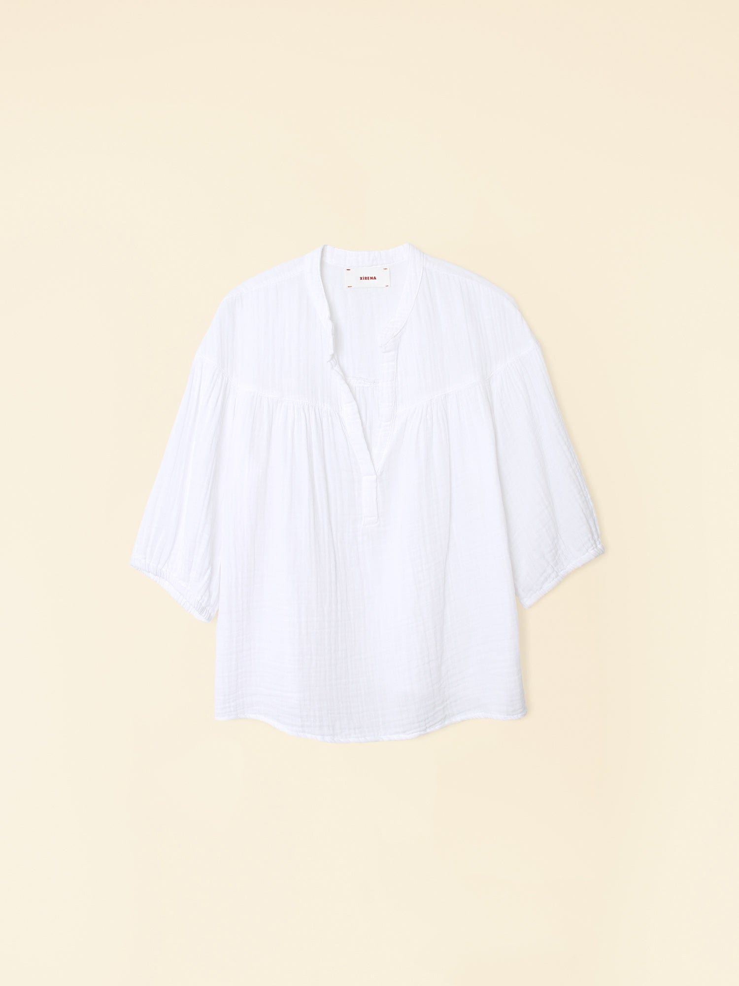 Xirena White Cotton Tunic top Top