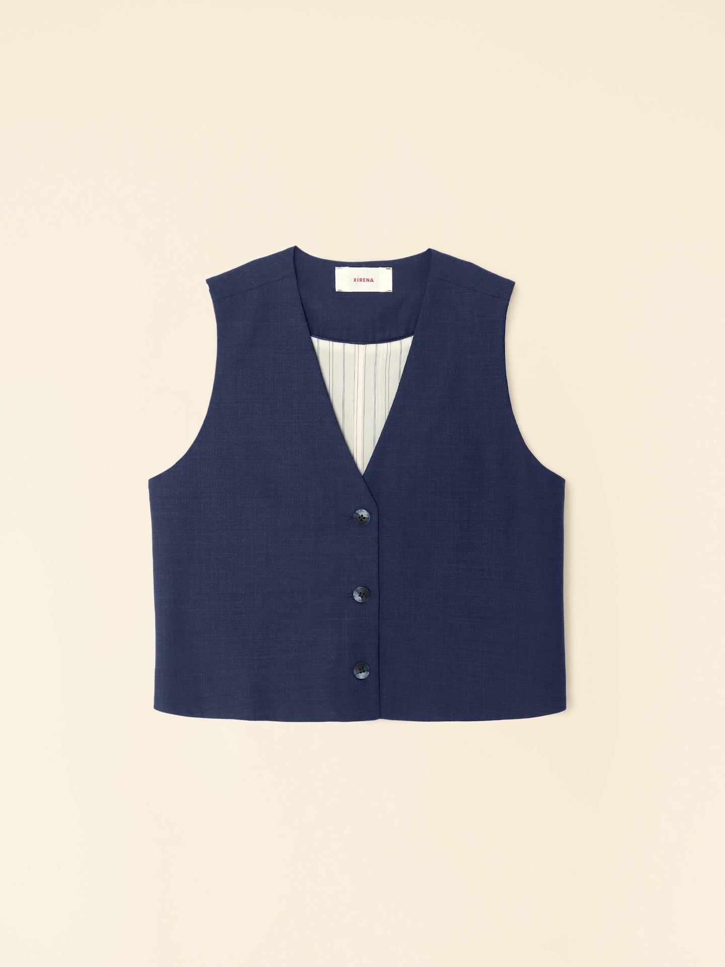 Xirena Vest Navy Melange Vinny Vest